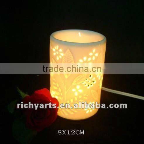Ceramic Cylinder electric oil burner with aromatheraphy function