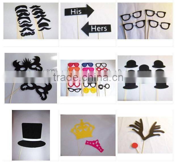 2017 new product hotsale wholesale China handmade party supply kids design felt princess cute girls crown headband with satin