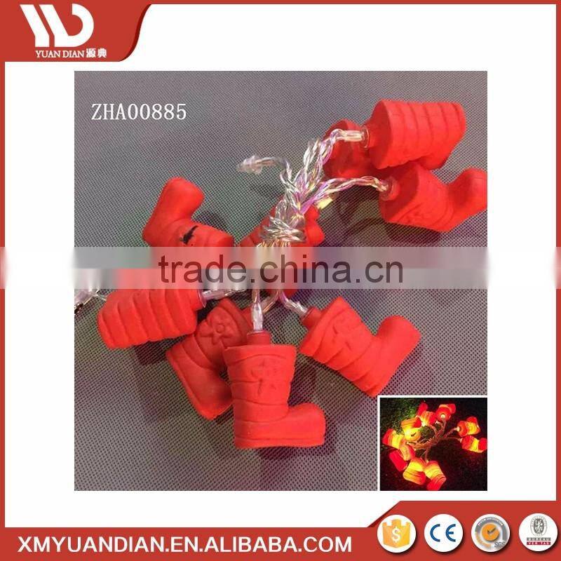 Promotional Wholesale Gift Craft Mini Shoe Led String Light Christmas Ornament