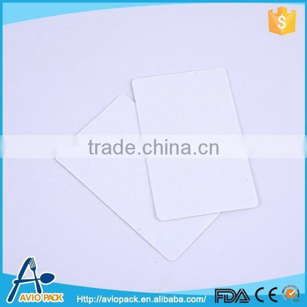 Disposable eco friendly airline boarding pass printers or readers plastic cleaning card