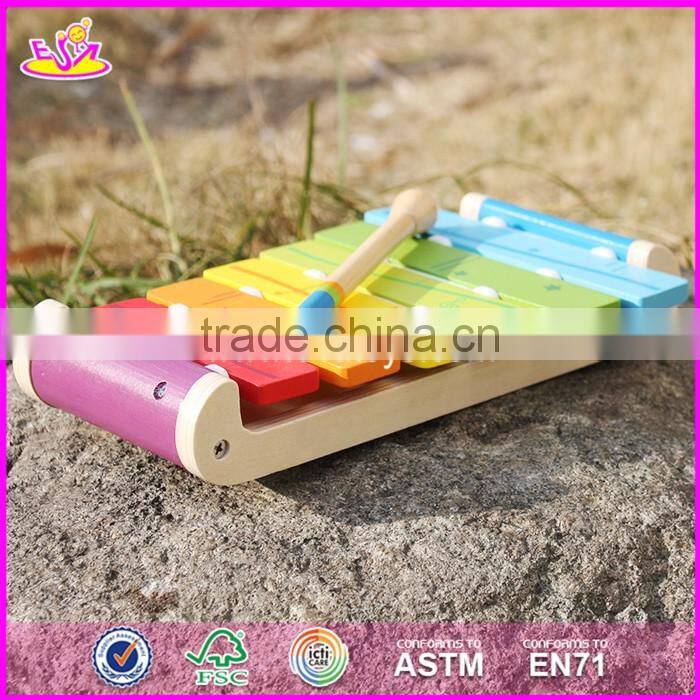 2017 New design children musical talent wooden xylophone for sale W07C056
