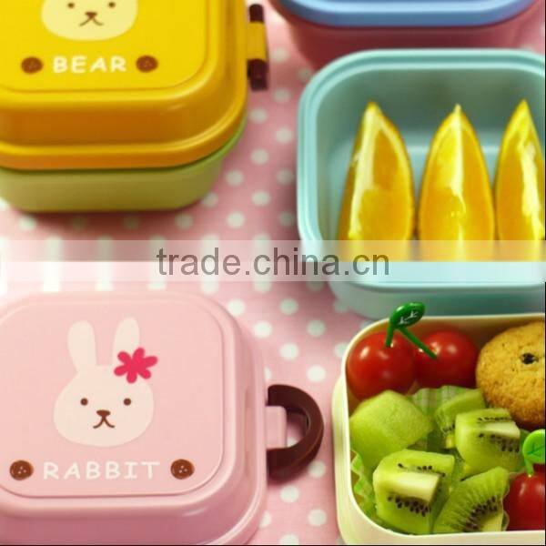 China 2-Stage Lunch Box Bento,plastic lunch Bento box,hot new product for 2015/CUSTOM plastic lunch box