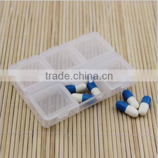 custom clear 6 compartment plastic pill box,custom clear practical plastic pill box,custom compartment plastic pill box supplier
