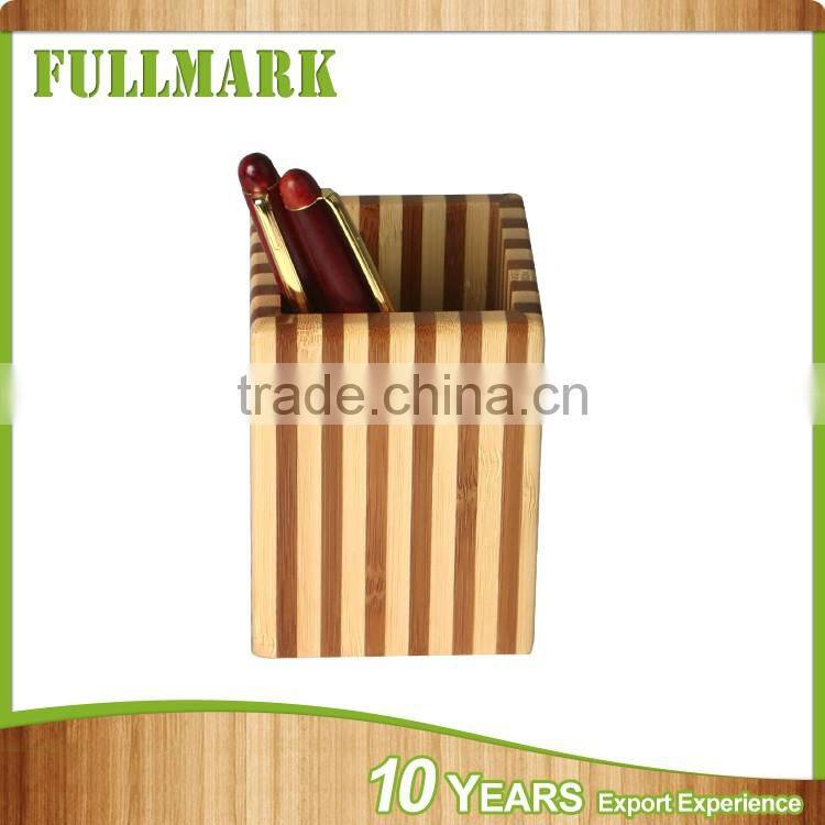 Wooden direct sale simple design popular custom pen holder