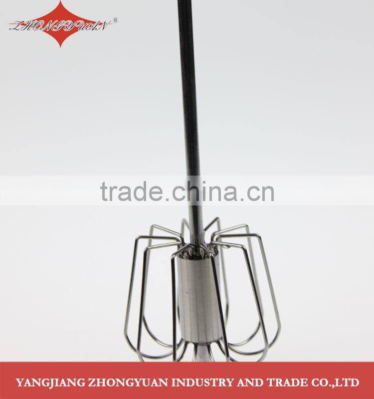 as seen on tv hand push Whisk Blender rotary Mixer stainless steel egg beater 14-inch