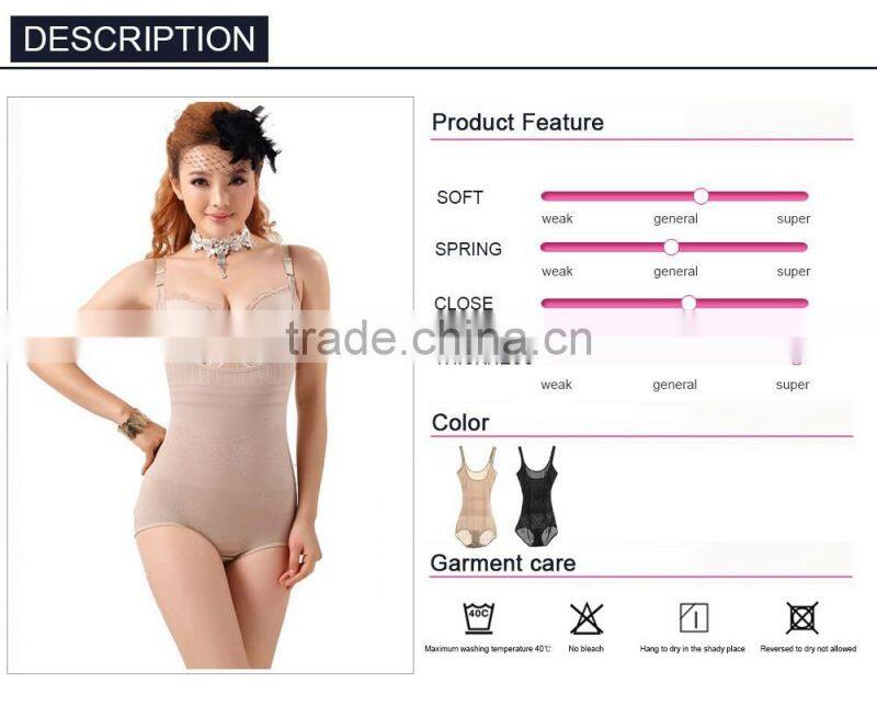 Women Lingeri Bodysuits Shapewear Underwear Plus size Body Shaper Waist Training Corsets Buckle In The Crotch High-elastic