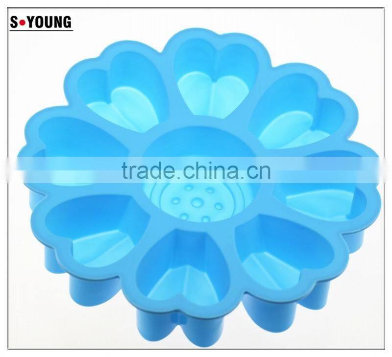 11010 flower t Shape Silicone cake Mold