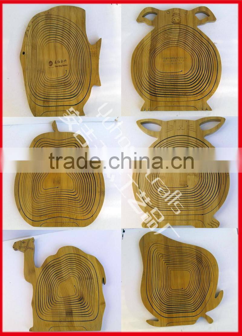 New Product for 2015 Bamboo Collapsible Folding Basket