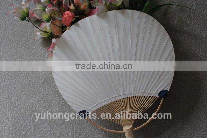 Promotional new style bamboo paper fan