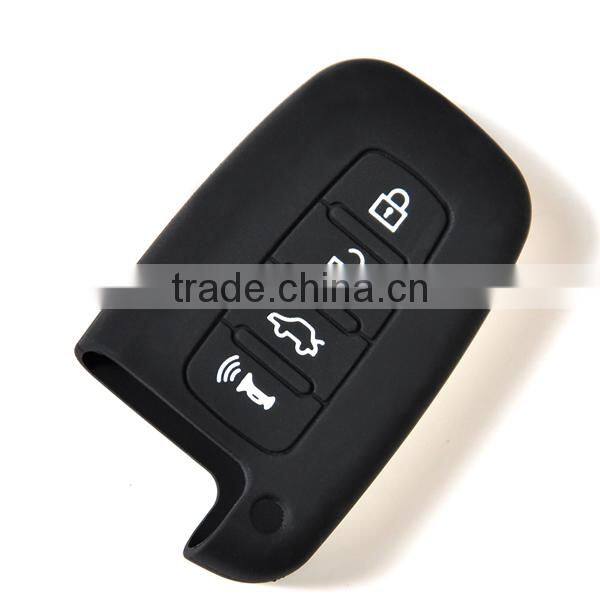 3/4 buttons silicone car key cover for hyundai