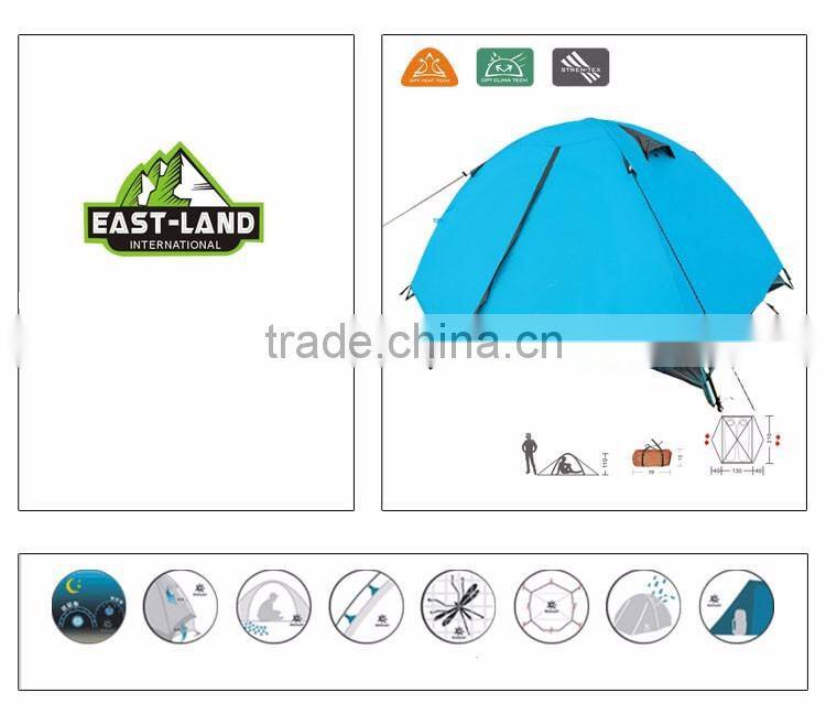 high quality outdoor camping double layer 2 person water proof 4 seasons hiking tent