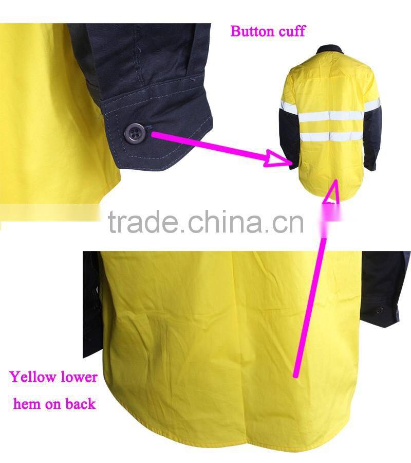 3M Clear Reflective Tape Work Shirts For Firefighter