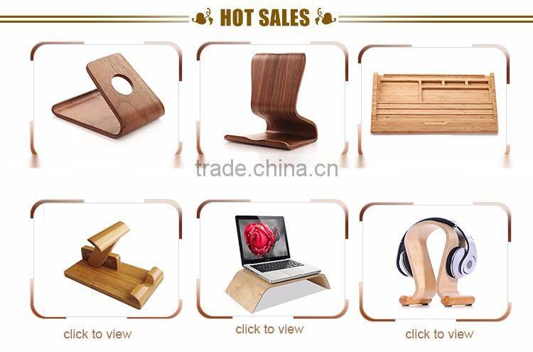 Superior quality cheap natural bamboo stand for headphones