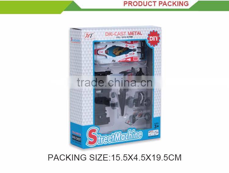 Top selling assembly set racing mini small metal toy cars