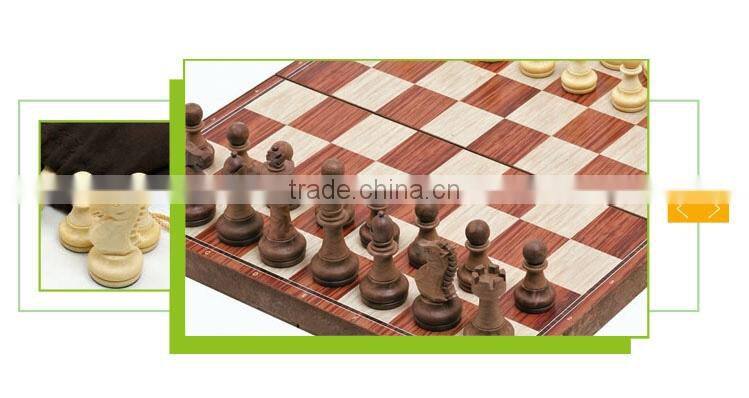High quality intelligence toy wooden chess pieces