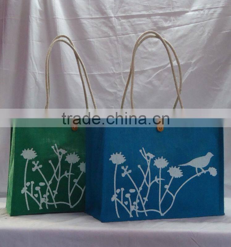 Jute Designed Shopping Bag