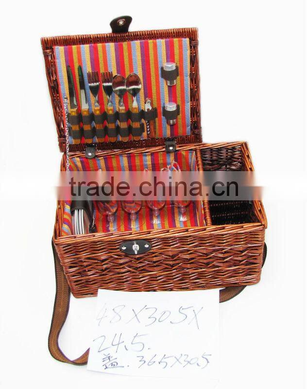 Hot Wholesale Outdoor Natural Gift Cheap Picnic wicker willow Basket