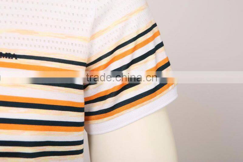 mens private label white stripe cotton solid t shirt