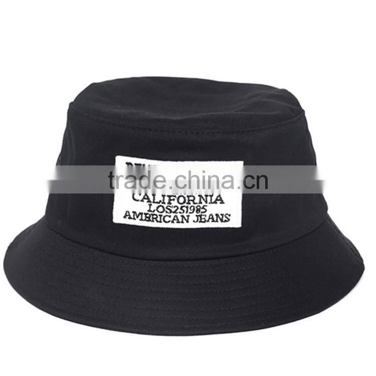 Factory Direct High Quality Design Your Own Woven Label Logo Bucket Hat