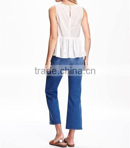 2016 Fashion Embroidered Peplum Top for Women HST8060