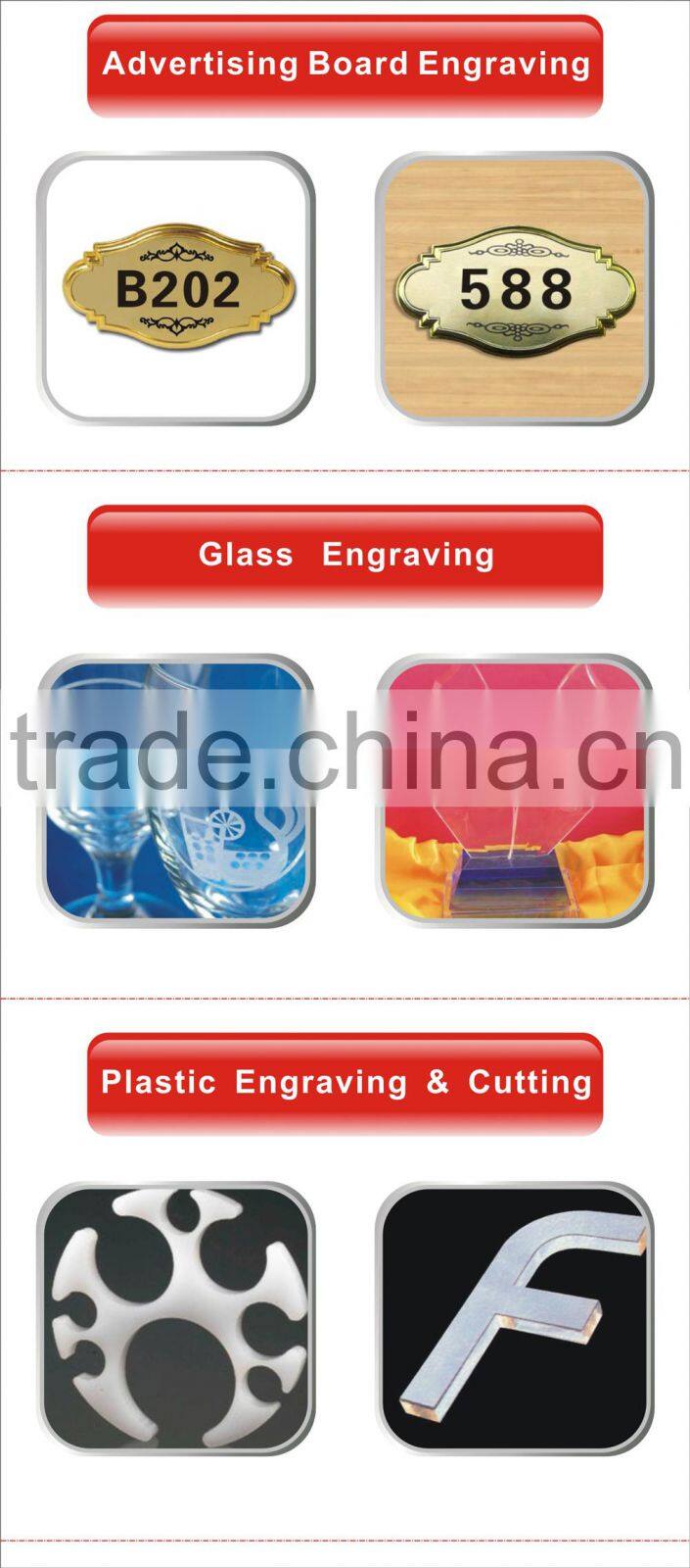 2015 China Machinery Stone Plexiglass plastic MDF Crystal Wood Acrylic Plywood Glass laser cutting machine 9060