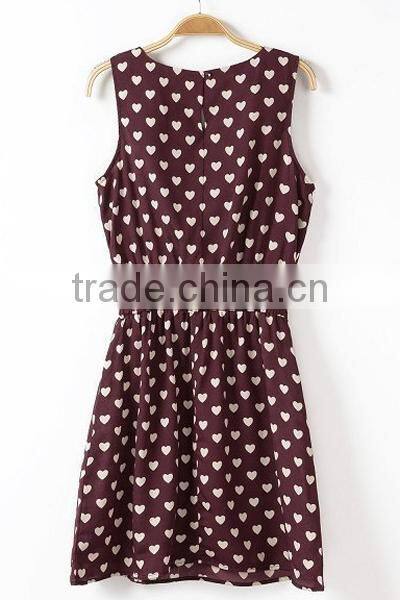 HD-D140 hot design elegant fashion dotted women dress/casual ladies dress