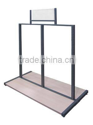 Multi functional slotted rack clothing showcase