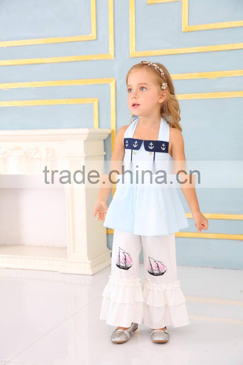 2017 New style children clothes clothing sets and conice kids outfits cheap baby girl clothes sets from shopping clothes