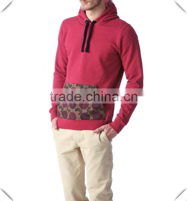 fashion design mens pullover hoodie with sublimation printed kangroo pockets cheap wholeslae hoodie manufacturers in China