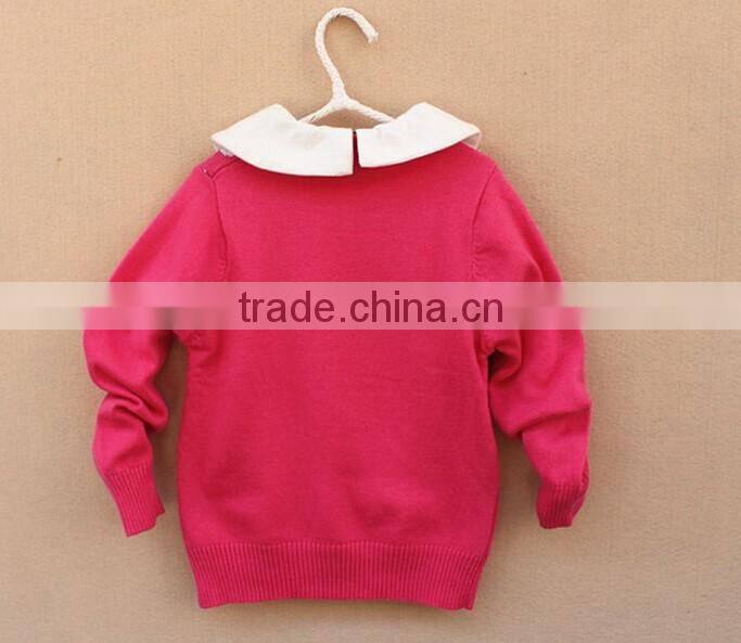 sale custom sweet rabbit embroidered kids knitted jumpers