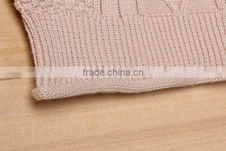 Fashionable solid color toddler knitted clothing kids cable sweater vest