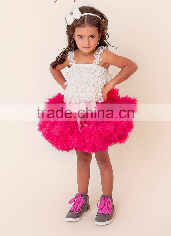 Hot Sale Baby Boutique Dresses TuTu Pettskirts Ruffle Fluffy TuTu Dress