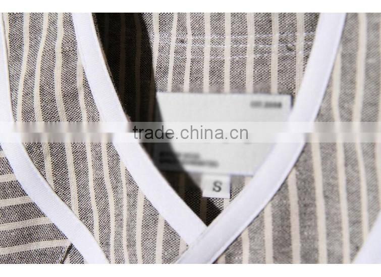 2017 plain two pocket 100% cotton custom striped baseball jersey