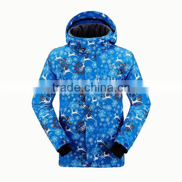 2017 winter waterproof mountaining men snow ski jacket