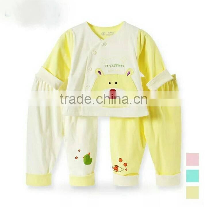 Wholesale Spring Kids Chothing Set For Boys and Girls Bear Suits Long Sleeve Shirts and Pants