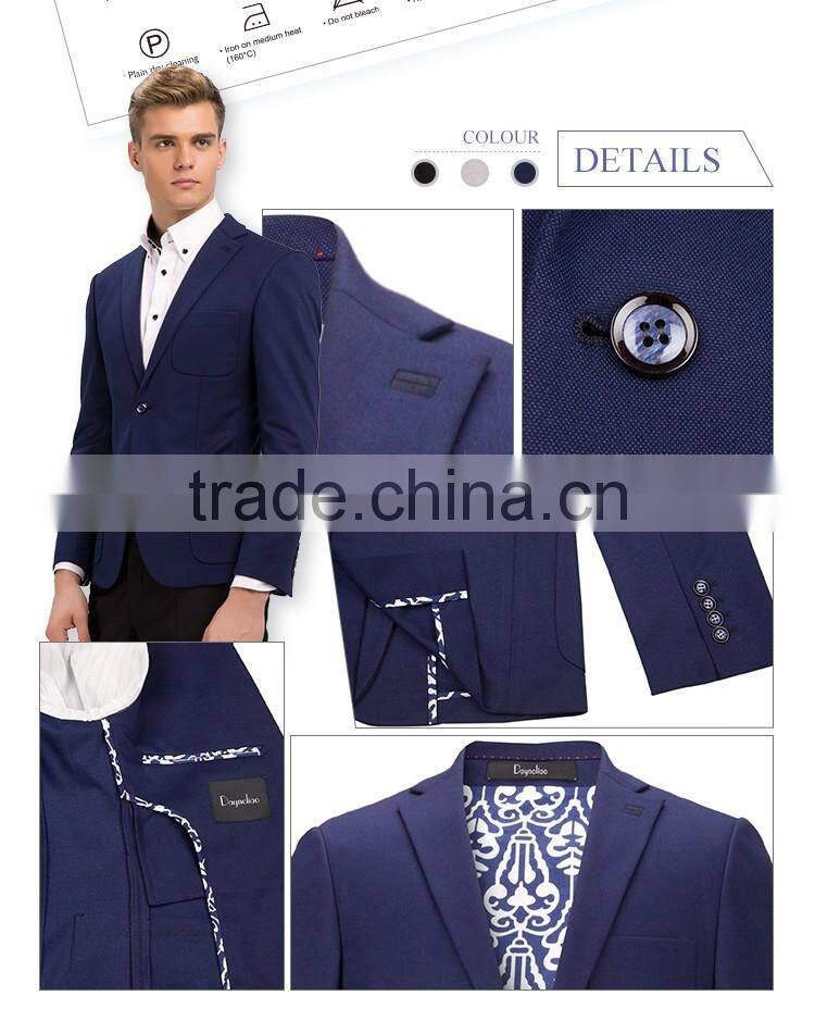 2016 latest jacket design men blazer butterfly lining Summer /Autumn Slim fit men's suit casual blazer for men