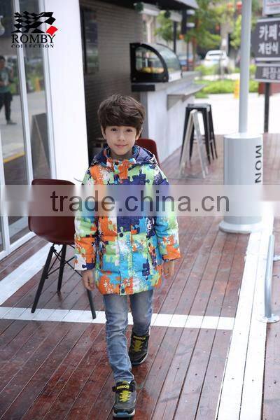 new design warm light down jacket for boys