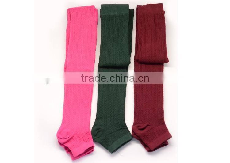Footless double knit school girls pantyhose