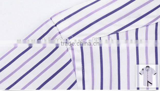 Men's new model t shirts vertical stripes fabric fancy t shirt for men