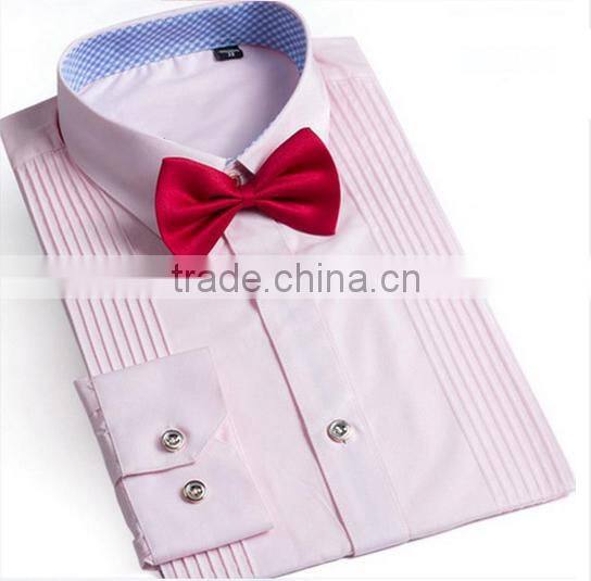 new men's wing collar white tuxedo dress shirt with french cuffs