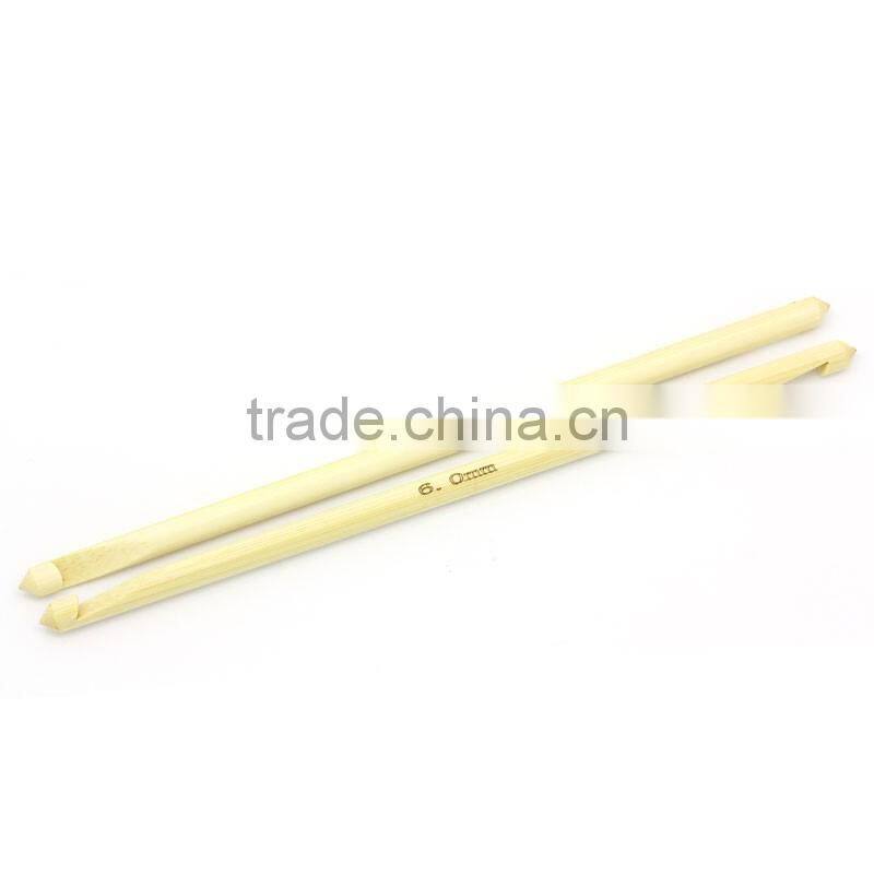 Natural Bamboo Afghan Tunisian Double Ended Crochet Hooks Needles