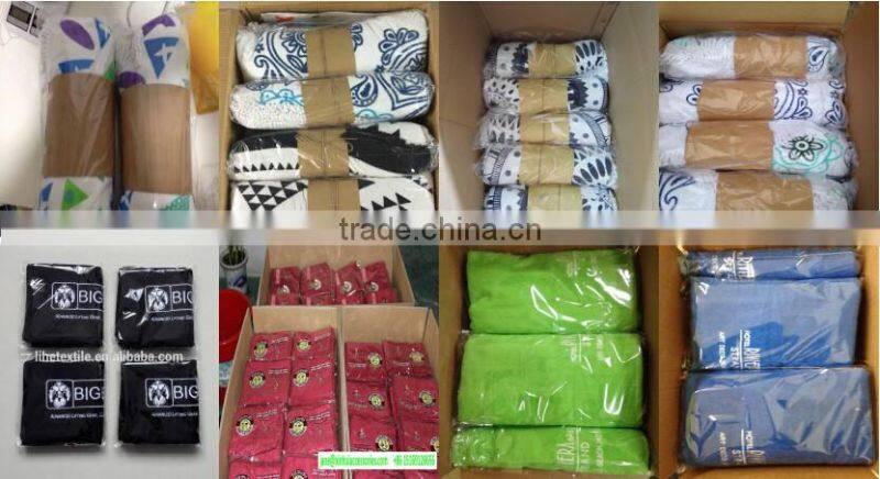 Lowest price small MOQ 100%cotton custom logo embroidered/printed gym sports fitness towel