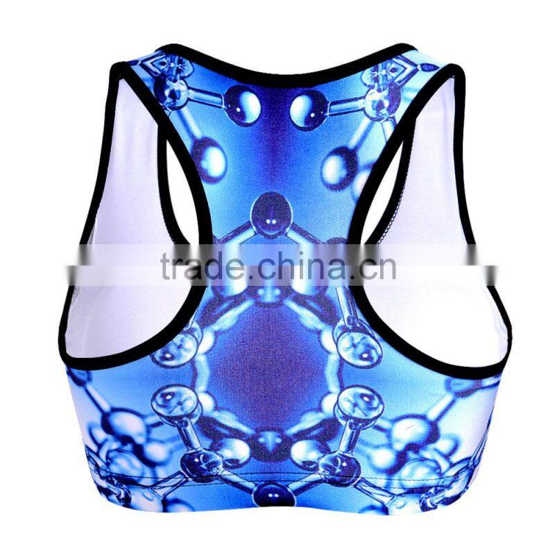 2015 Oeko Comfortable Quick Dry Breathable for women fitness wear Lady's Sports Bra S131-68