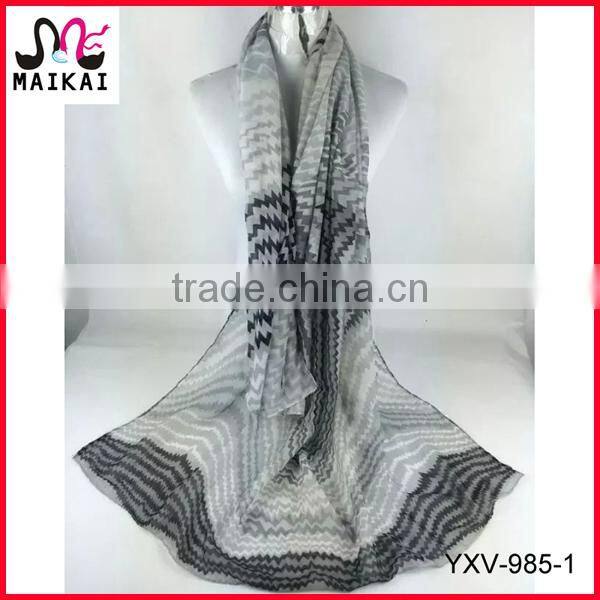 Beautiful girls penguin print animal scarf