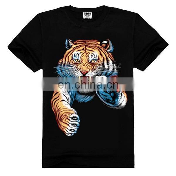 Tiger printed t-shirt custom,graphic tees t-shirt,tees t-shirt