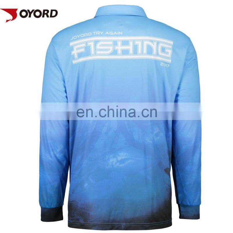 Oem Mesh Fabric Cheap Sublimated Custom Tournament Fishing Jerseys Wholesale Design