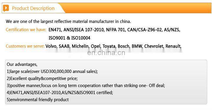 Blue reflective safety vests with pockets