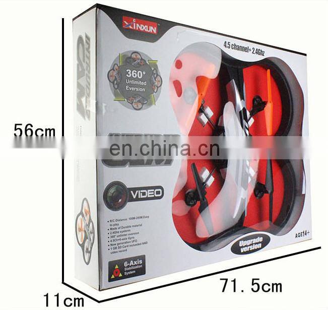 China Manufacture X30V Large scale rc quadcopter intruder ufo 2.4g RC Quadcopter with camera rc quadcopter camera