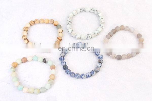 Amazonite Mala Beads Bracelets Summer Yoga Beads Bracelet 14 Colors