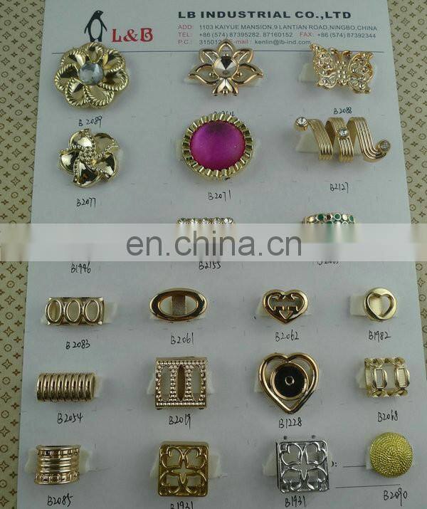 Fashion lady shoe decorative flower pattern plastic shoe ornaments